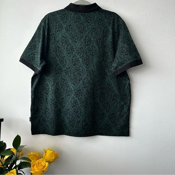 Ted Baker London Ealis Regular Fit Floral Jacquard Polo in green - Picture 6 of 13